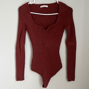 Abercrombie & Fitch Maroon Bodysuit Small